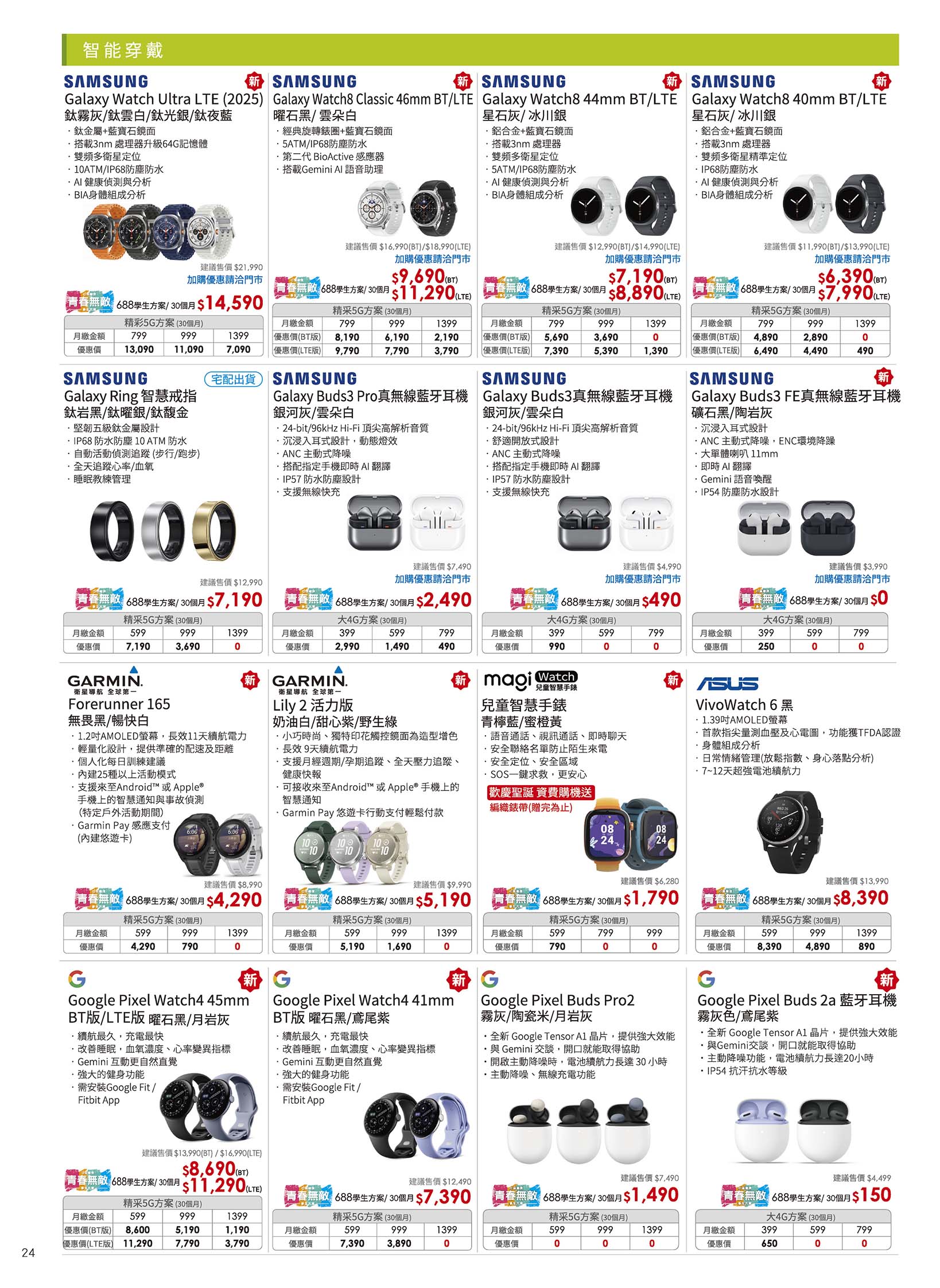 中華電信 DM 第24頁 - 最新優惠資訊