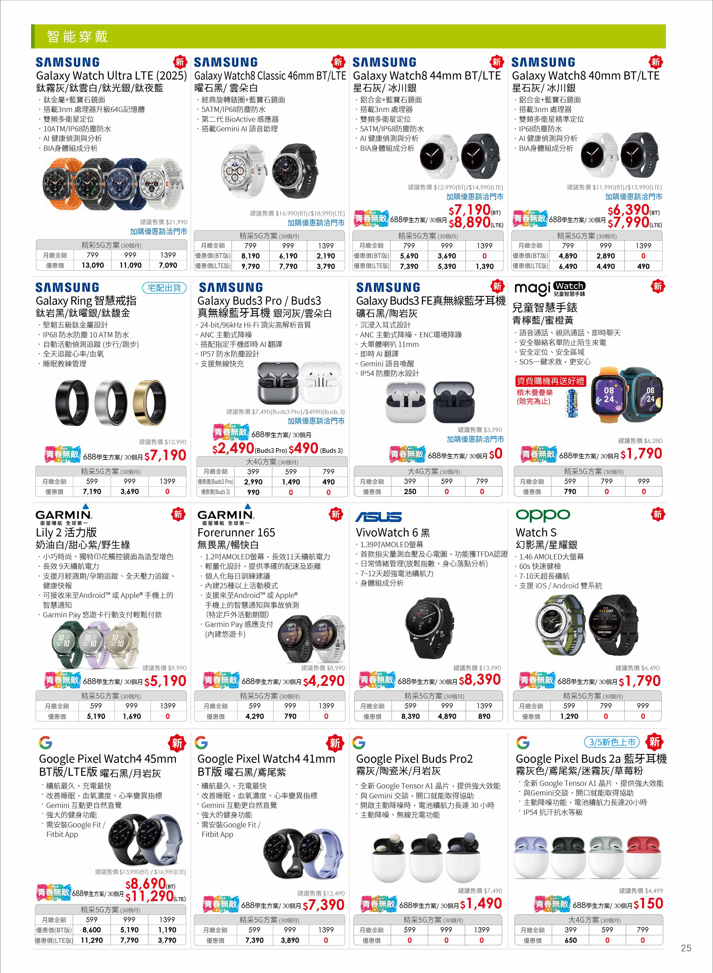 中華電信 DM 第25頁 - 最新優惠資訊