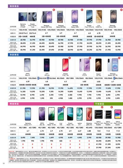 中華電信 DM 第30頁