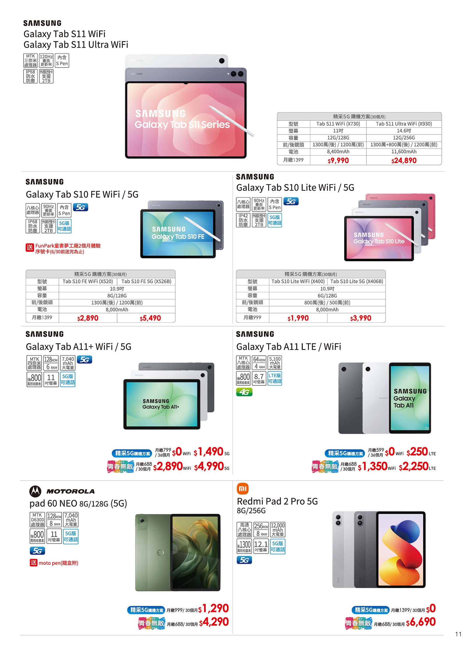 中華電信 DM 第11頁 - 最新優惠資訊