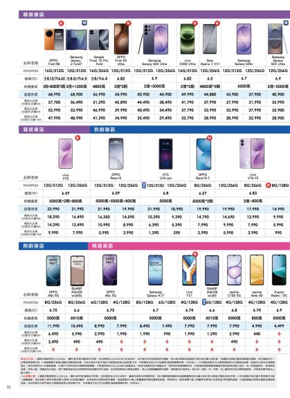 中華電信 DM 第30頁
