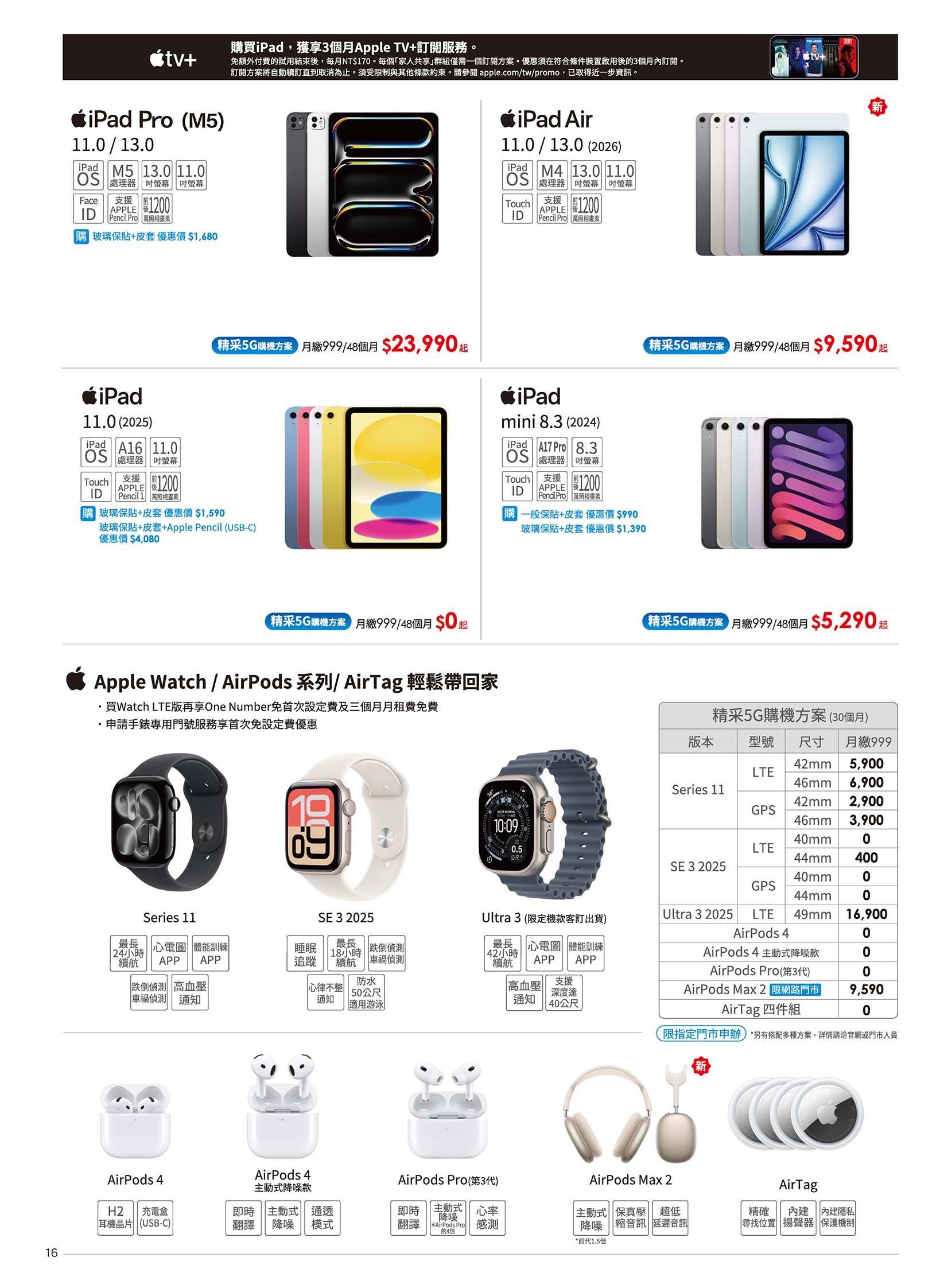中華電信 DM 第16頁 - 最新優惠資訊