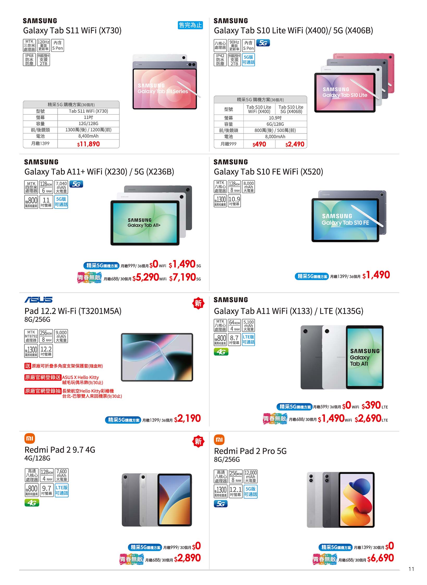 中華電信 DM 第11頁 - 最新優惠資訊