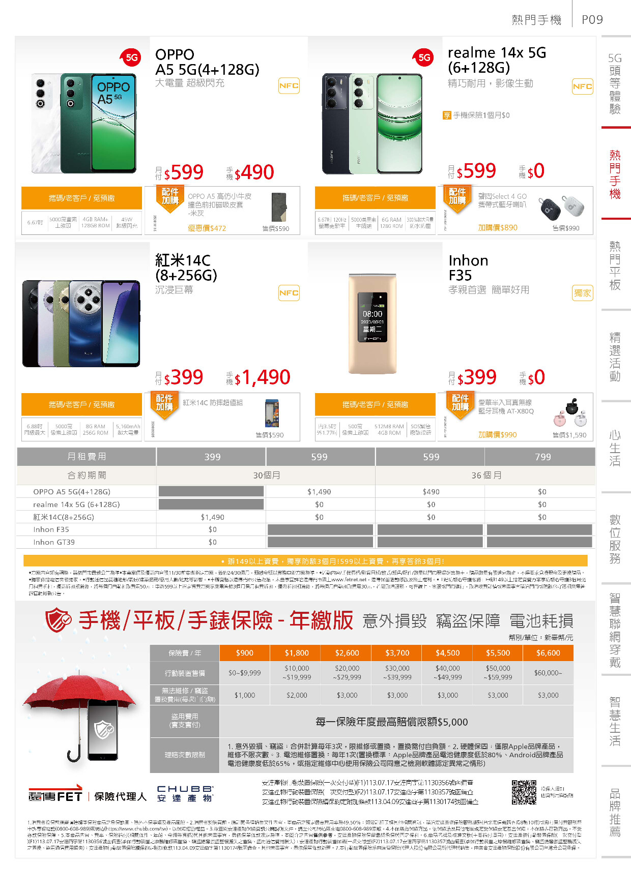 遠傳電信 DM 第10頁 - 最新優惠資訊