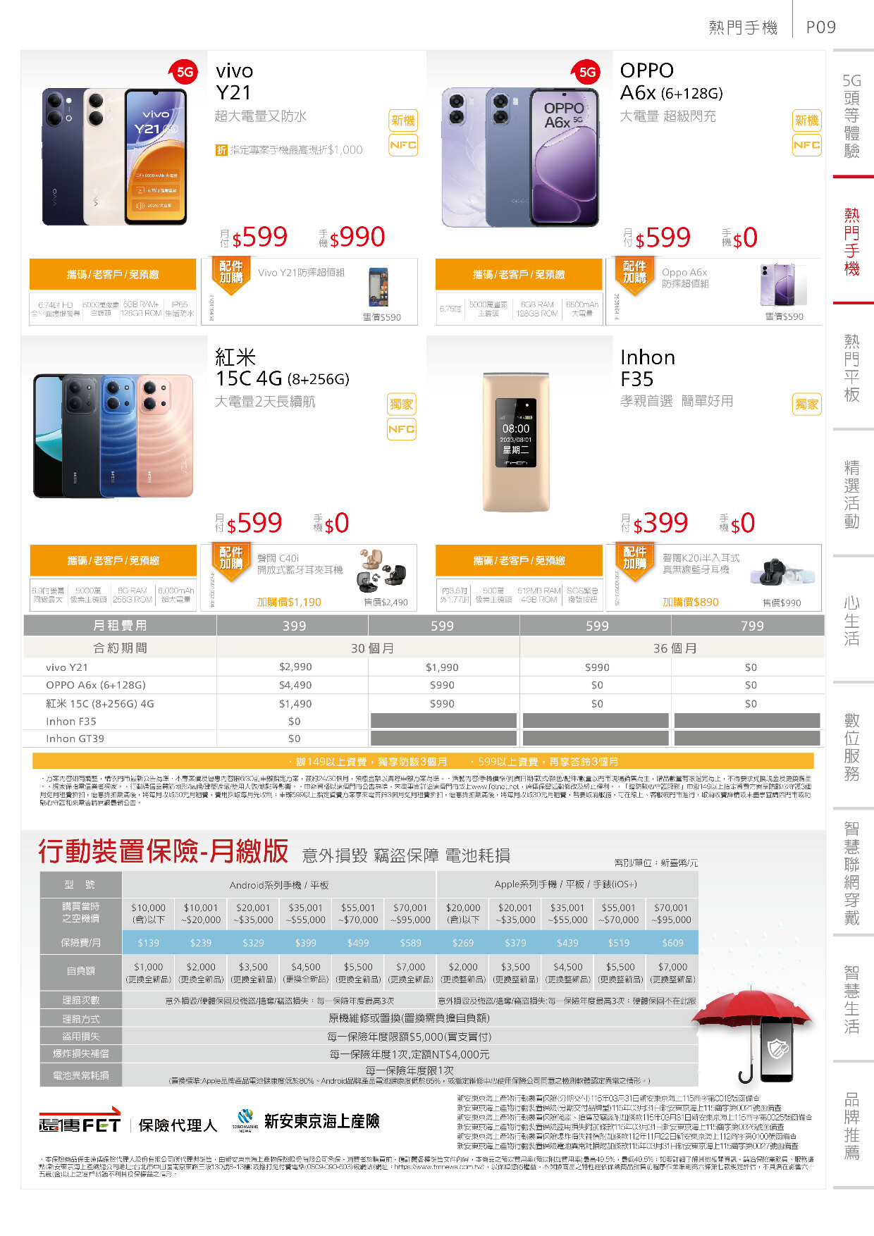 遠傳電信 DM 第9頁 - 最新優惠資訊