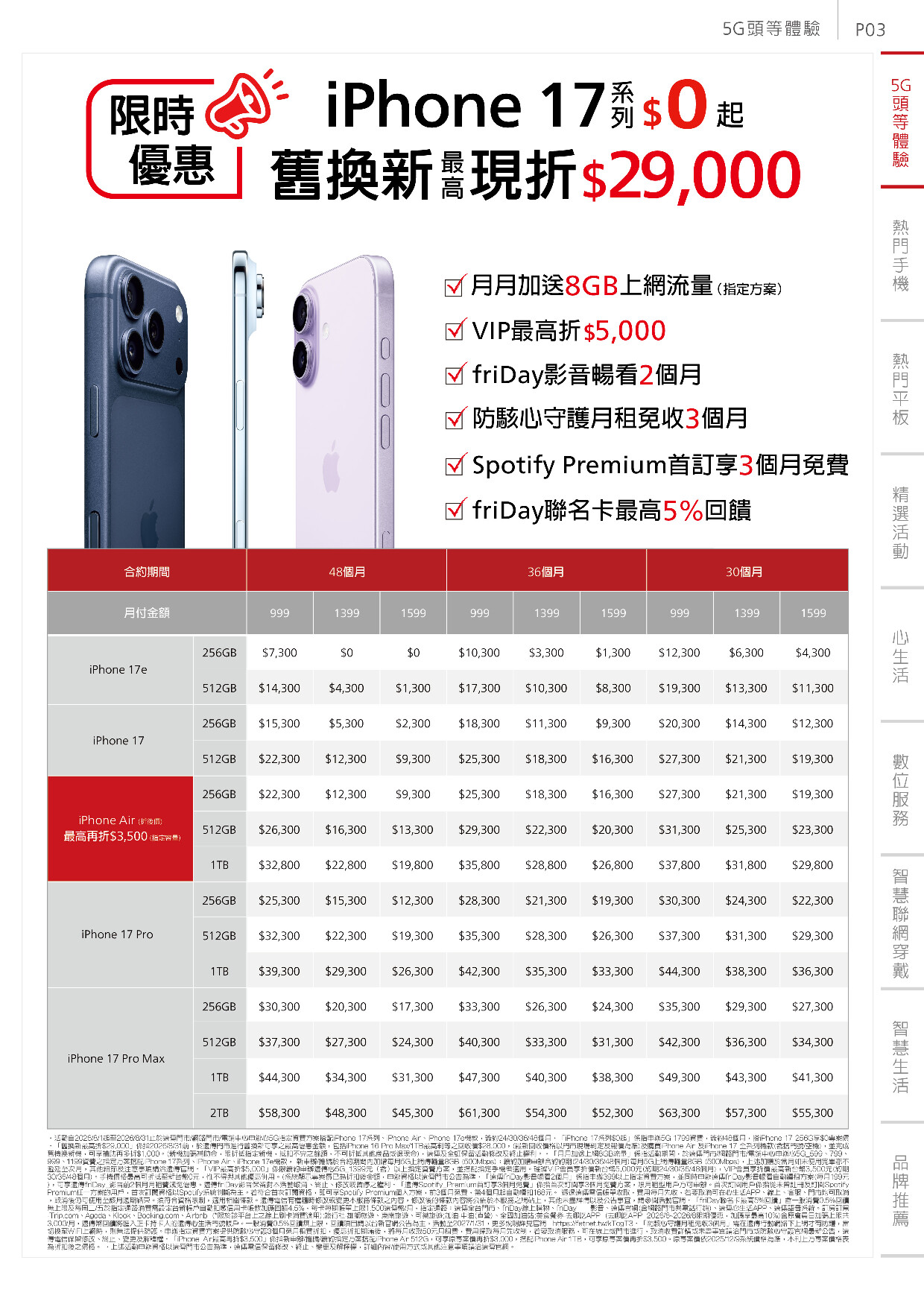 遠傳電信 DM 第3頁 - 最新優惠資訊