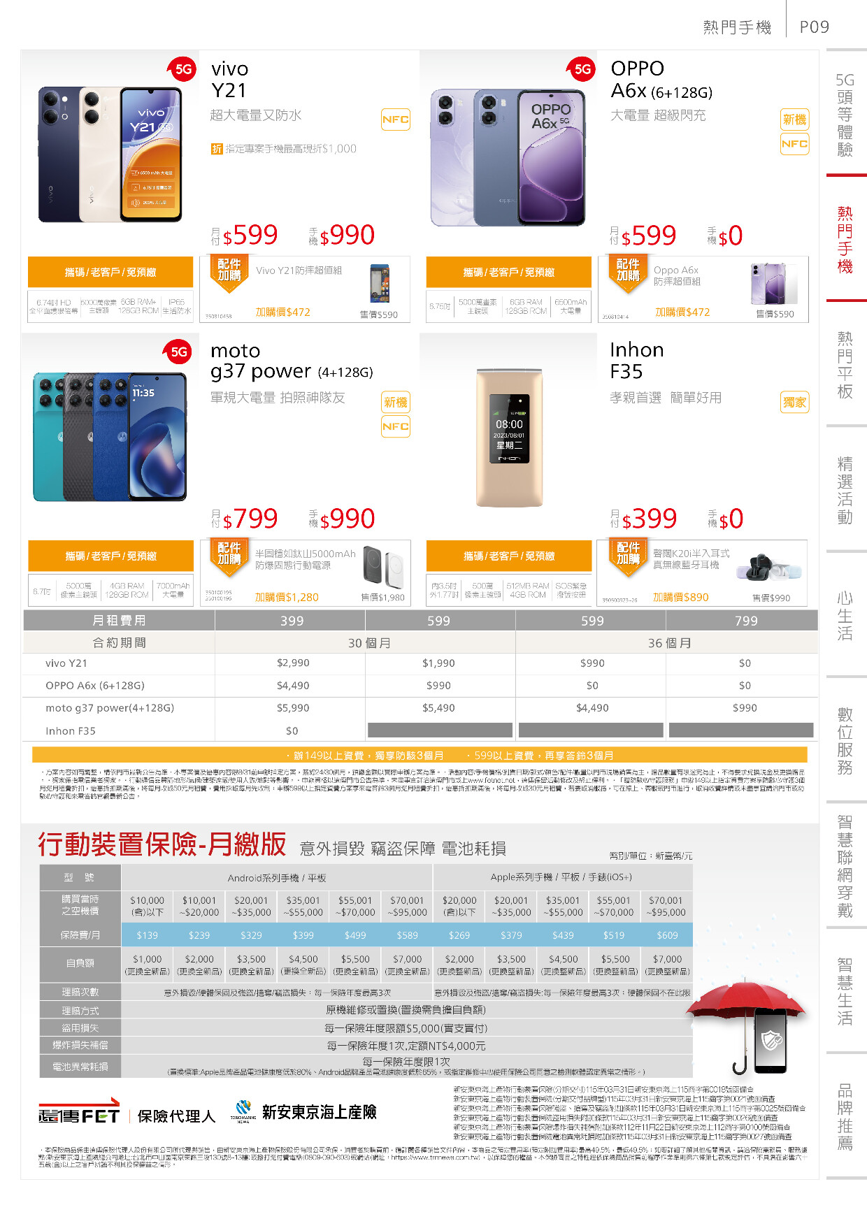 遠傳電信 DM 第9頁 - 最新優惠資訊