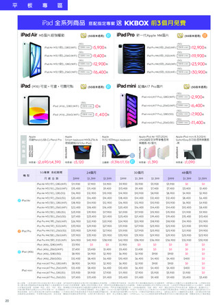 台灣大哥大 DM 第20頁
