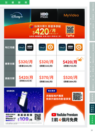 台灣大哥大 DM 第25頁