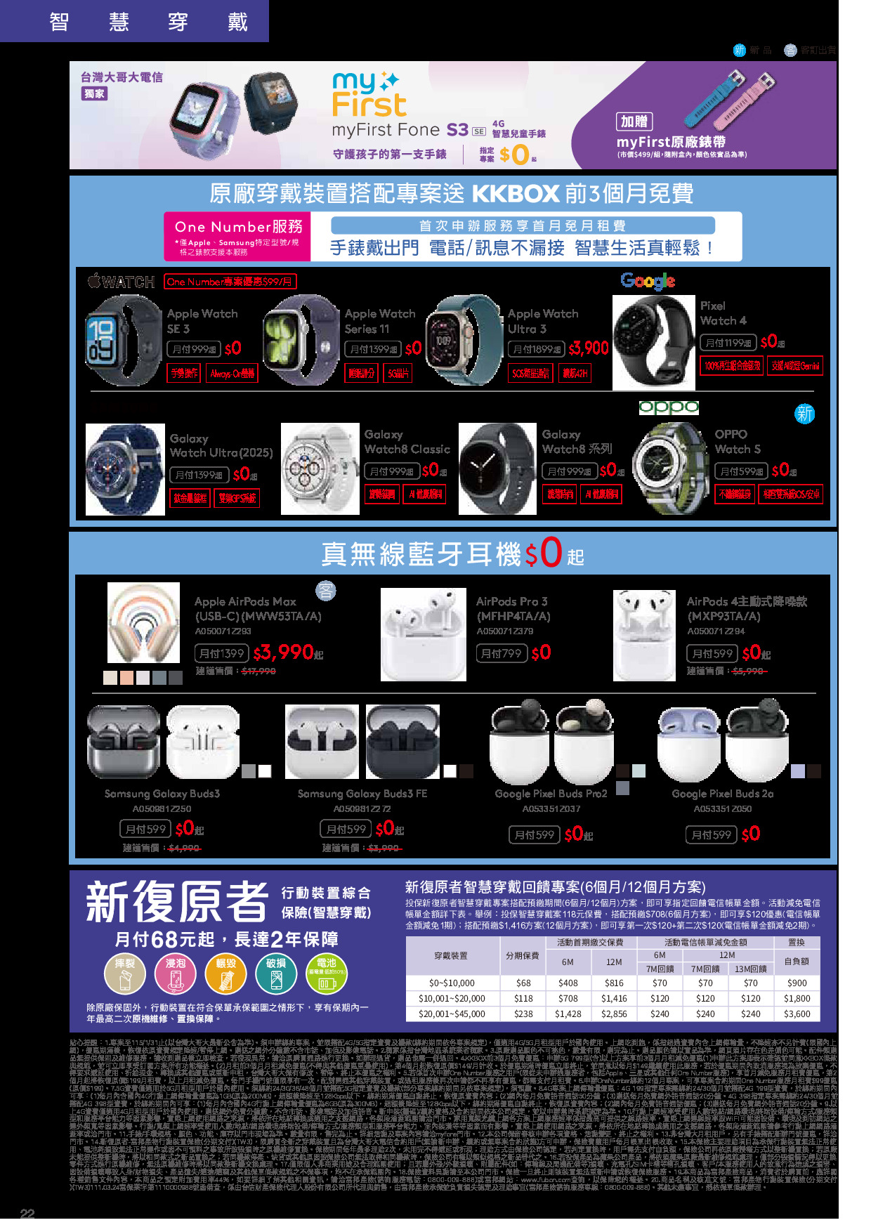 台灣大哥大 DM 第22頁 - 最新優惠資訊