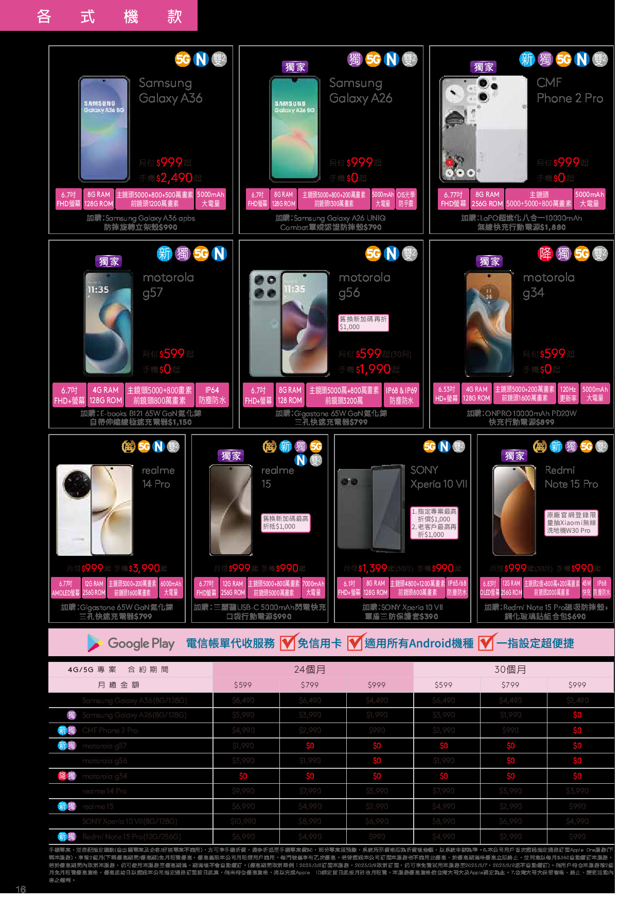 台灣大哥大 DM 第16頁 - 最新優惠資訊