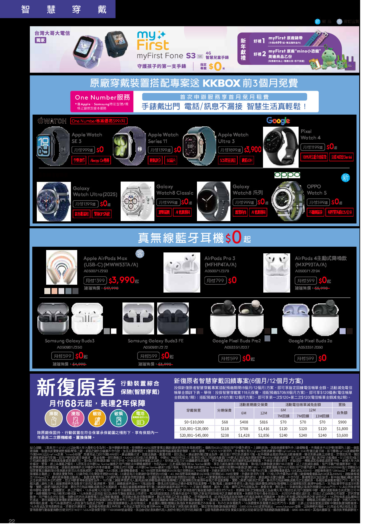 台灣大哥大 DM 第22頁 - 最新優惠資訊