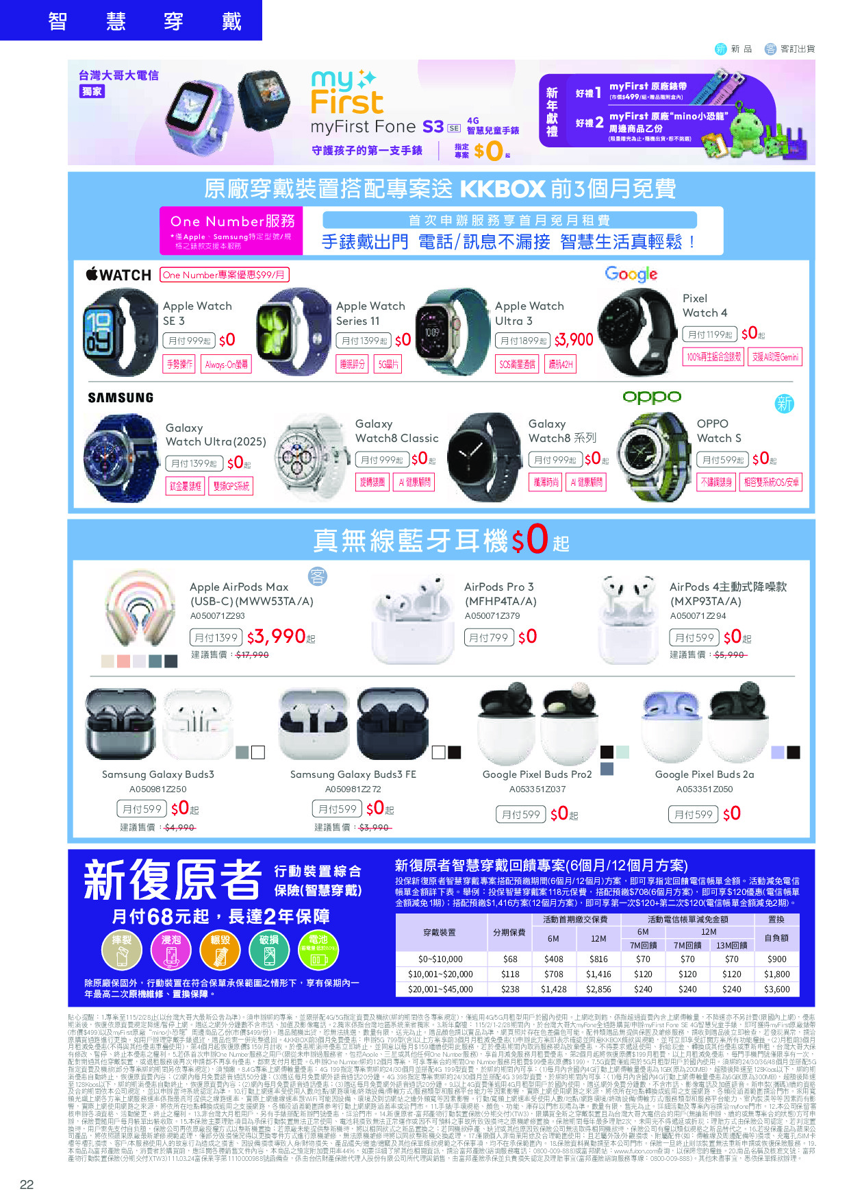 台灣大哥大 DM 第22頁 - 最新優惠資訊