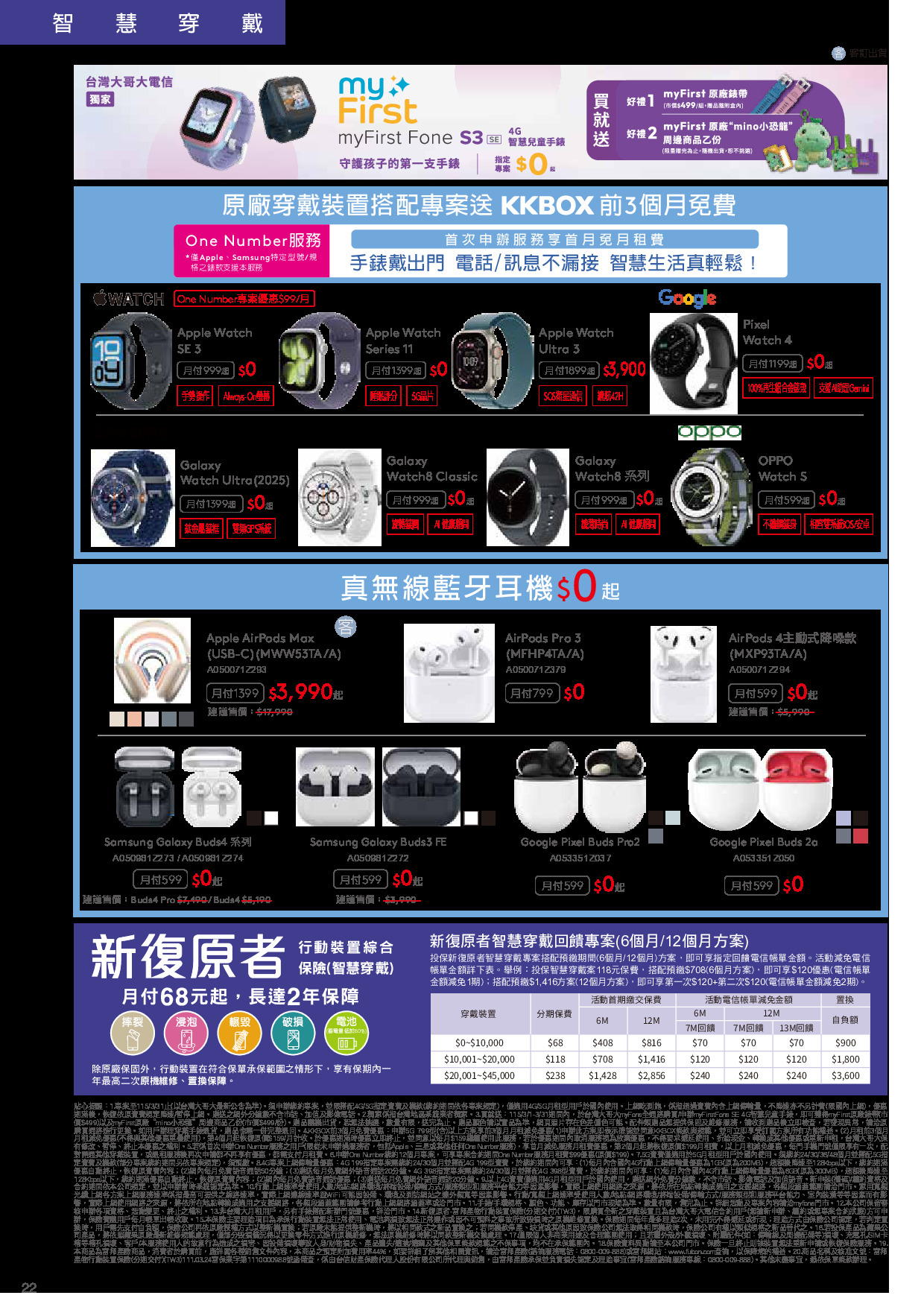 台灣大哥大 DM 第22頁 - 最新優惠資訊