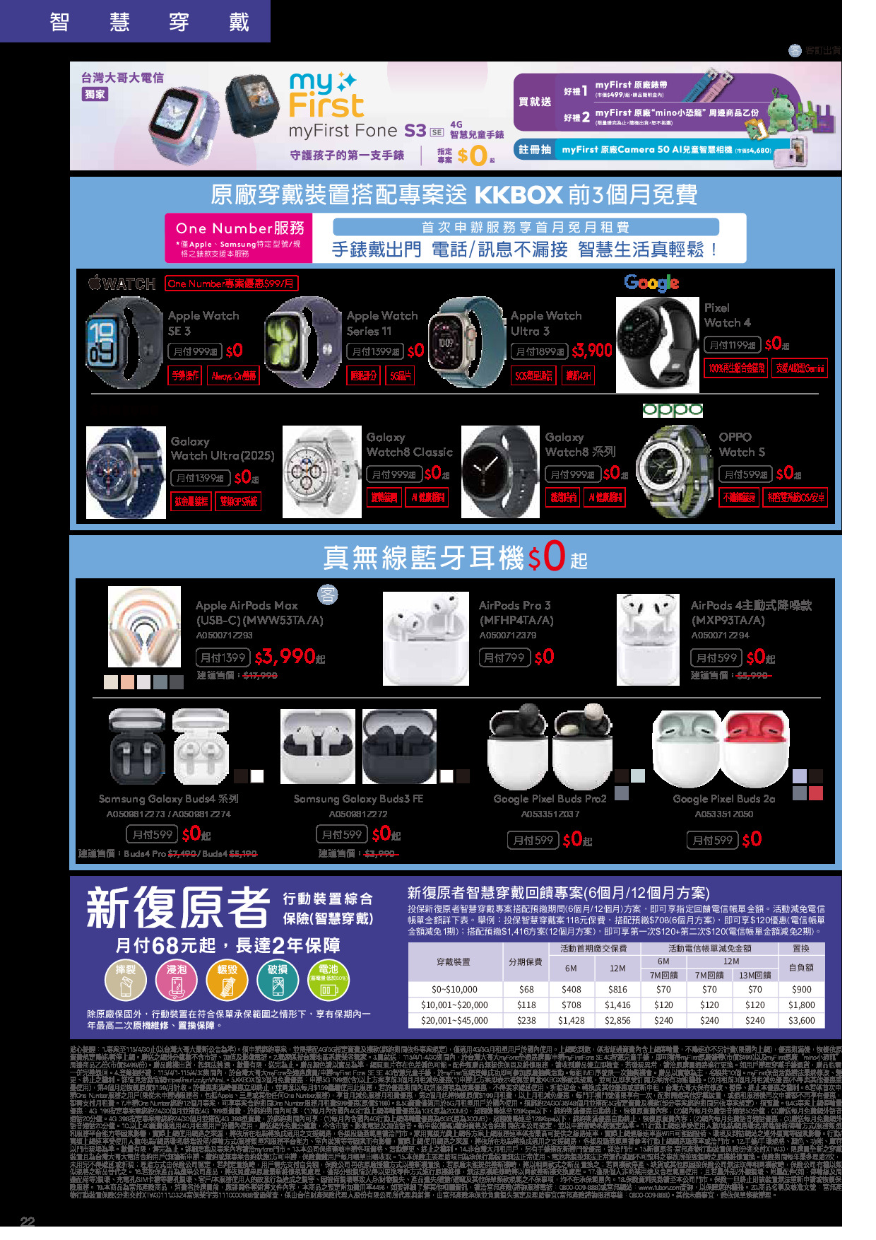 台灣大哥大 DM 第22頁 - 最新優惠資訊